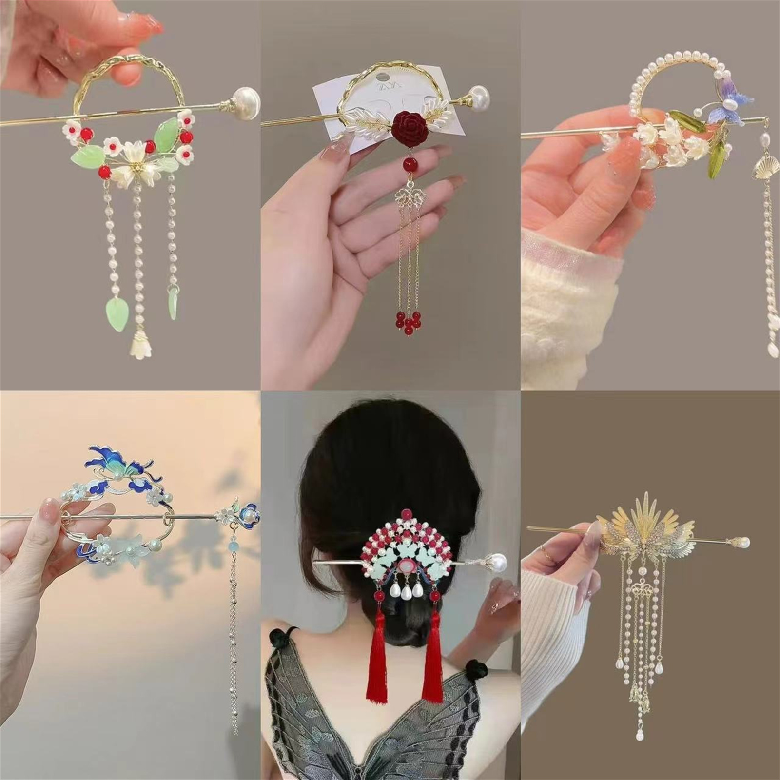 Go Ethnic Fashion - Ethnic Style Hairpin For Women Exquisite