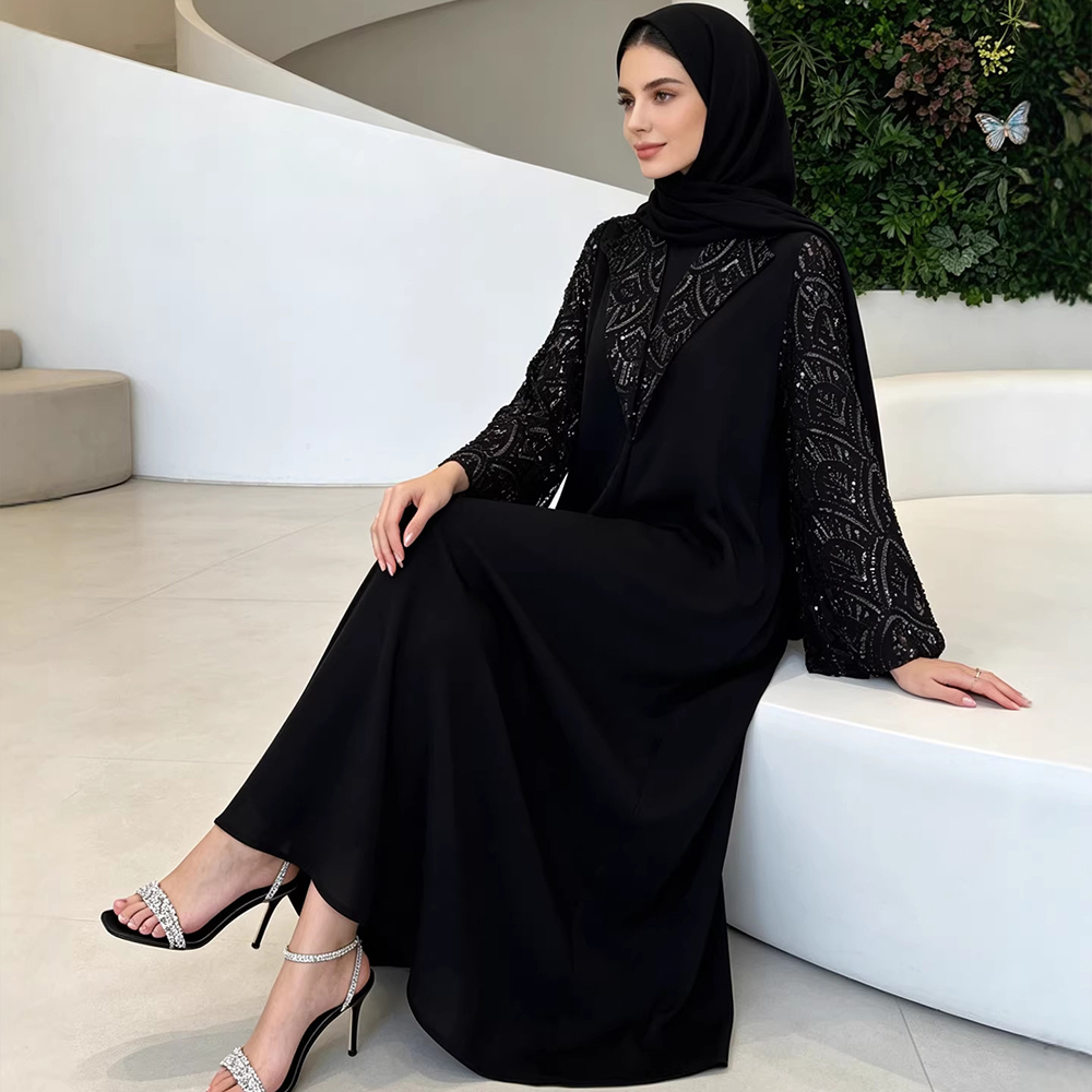 Jalabiya Women Arabic - Muslim Dresses Women Suit Abayas Headscarf