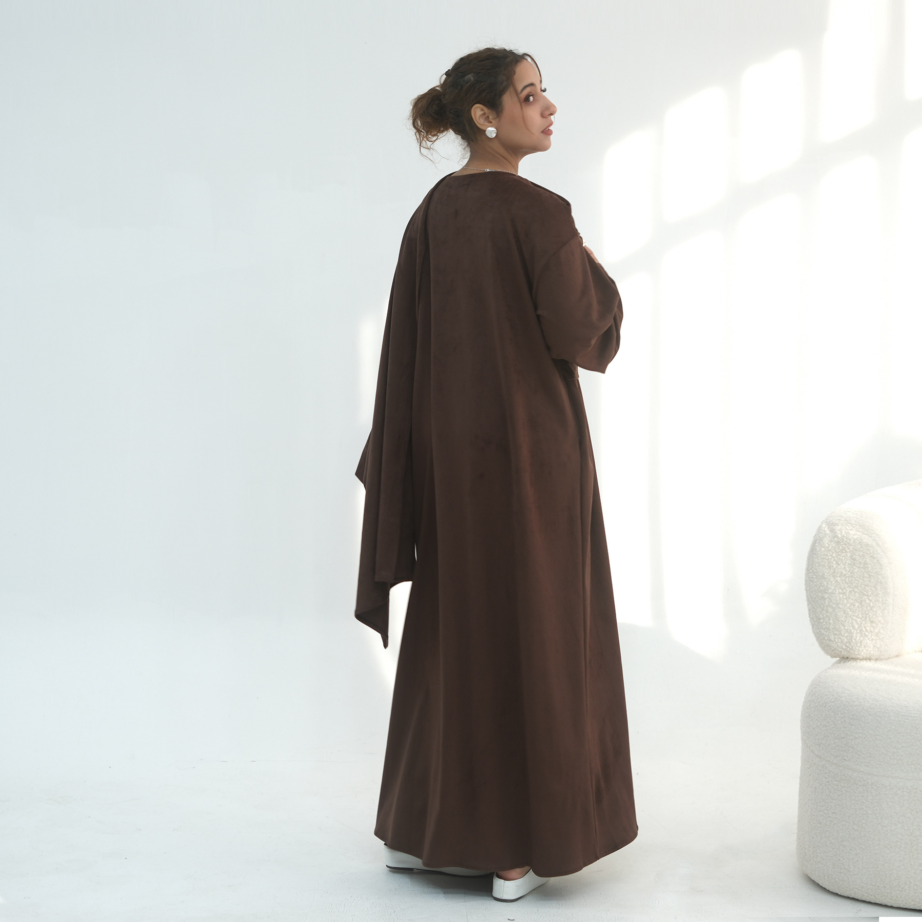 2026 Open Front Abaya Cape Mus - Jalabiya Women Arabic 评论和价格