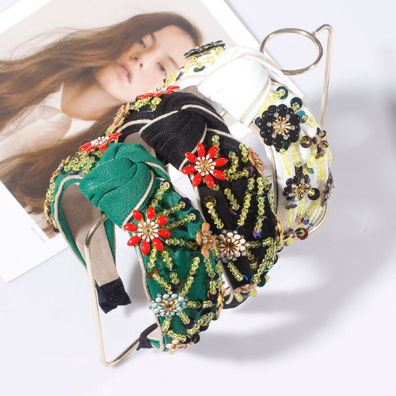 Embroideried Hairband Ethnic H - Go Ethnic Fashion 评论和价格
