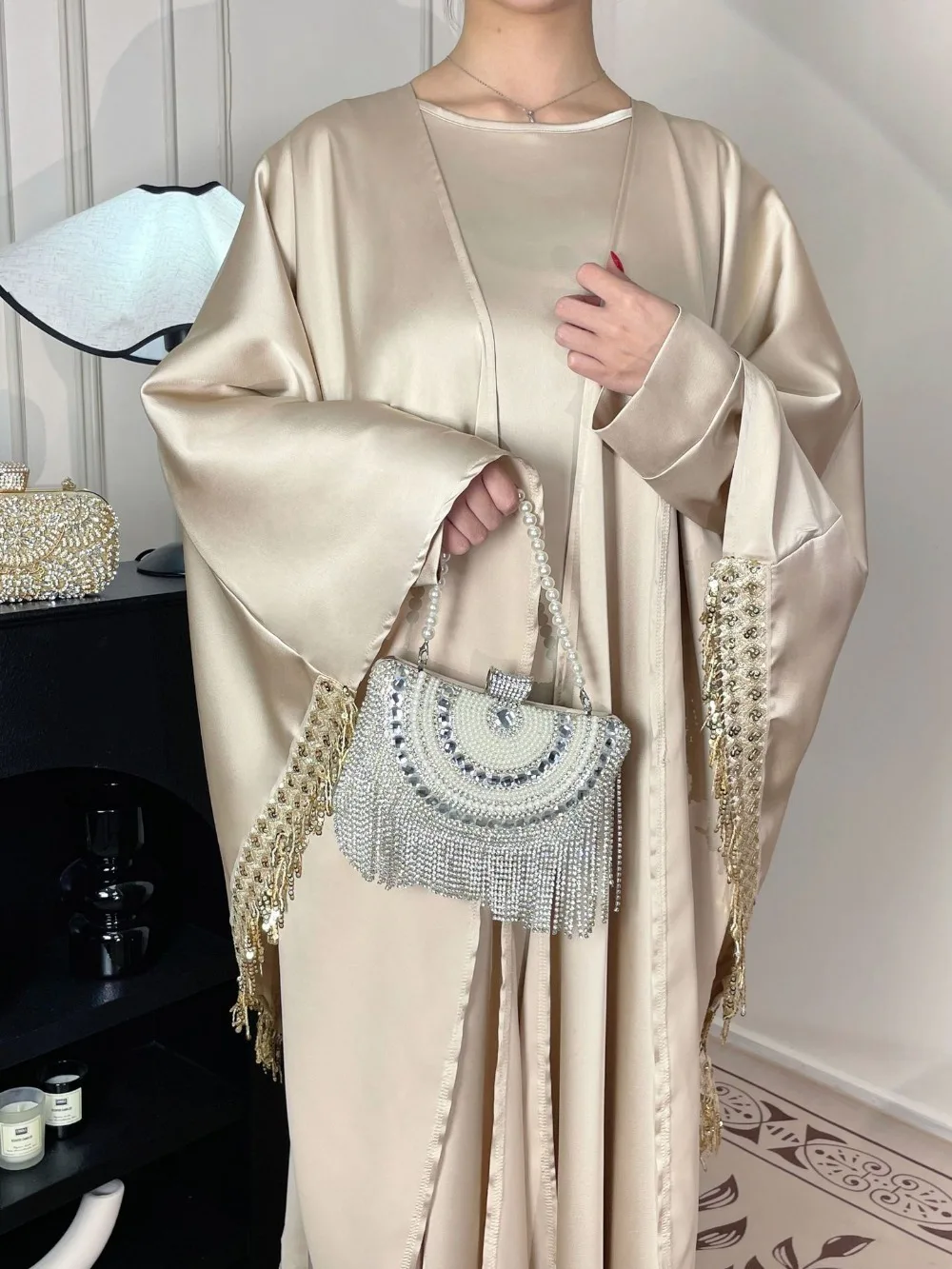 Muslim Women Abaya Dress 2 Pie - Jalabiya Women Arabic 评论和价格