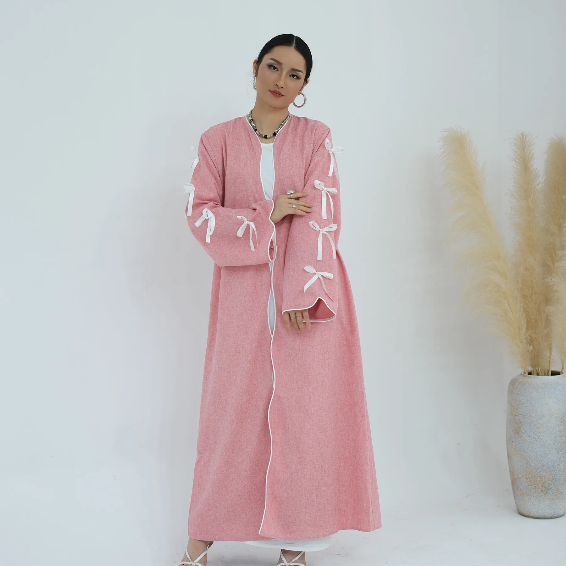 Ramadan Open Abaya Dubai Kafta - Jalabiya Women Arabic 评论和价格