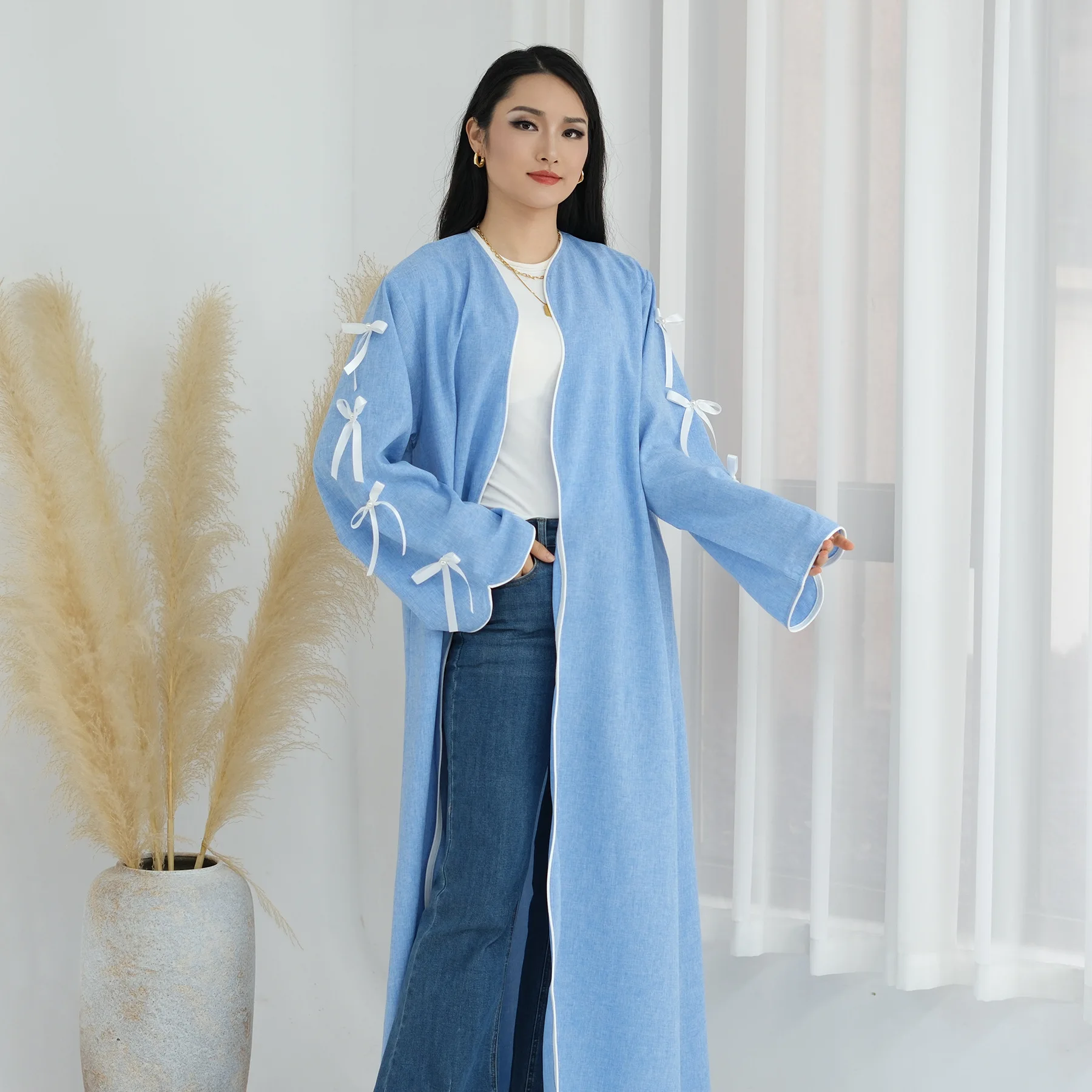 Ramadan Open Abaya Dubai Kafta - Jalabiya Women Arabic 评论和价格