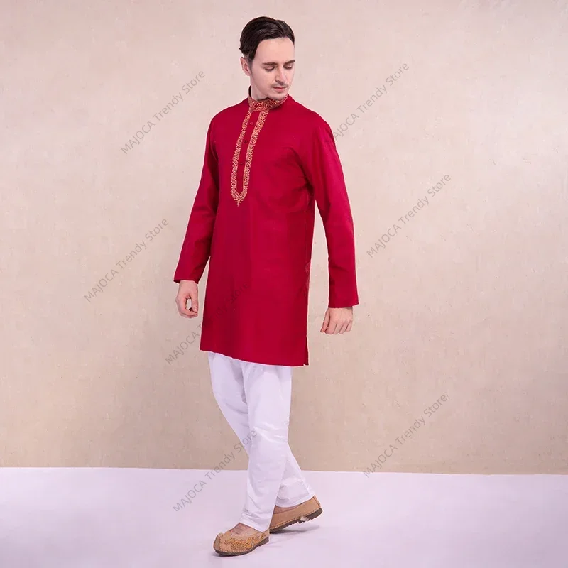 Indian Dress for Men Kurtas Sh - Kurta Men Cotton 评论和价格