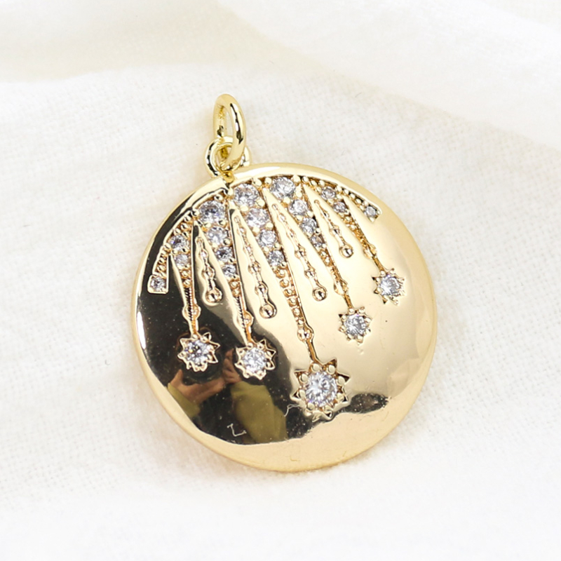 Coin Star Pendant Inlay with Z - Ethnic Fashion Shoot 评论和价格