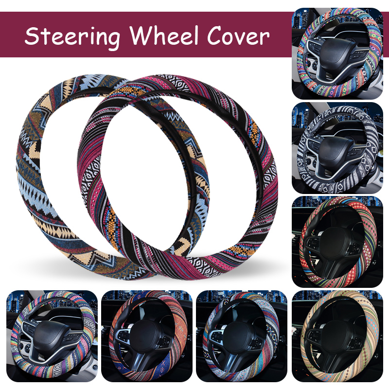 Ethnic Style Linen Car Steerin - Ethnic Fashion Hub 评论和价格