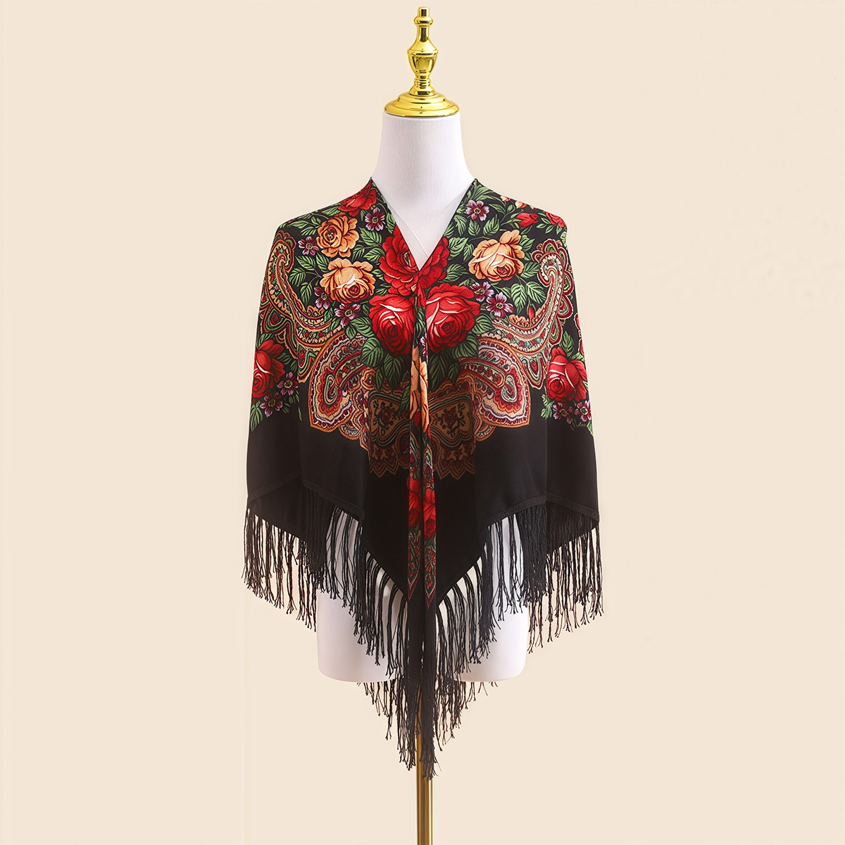 110cm  Russian Ethnic Shawl fo - Go Ethnic Fashion 评论和价格